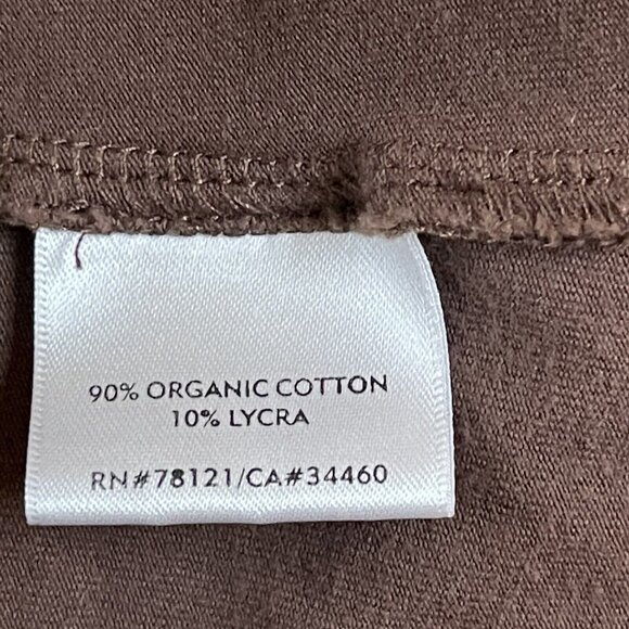 Eileen Fisher Top Womens Large Brown Organic Cotton Stretch Jersey USA Made - Picture 6 of 9